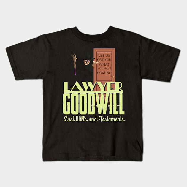 Lawyer Goodwill Kids T-Shirt by woodsman